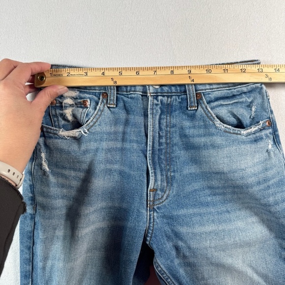 Abercrombie and Fitch Jeans Womens 26 Blue Simone High Rise Slim Straight - Picture 4 of 9